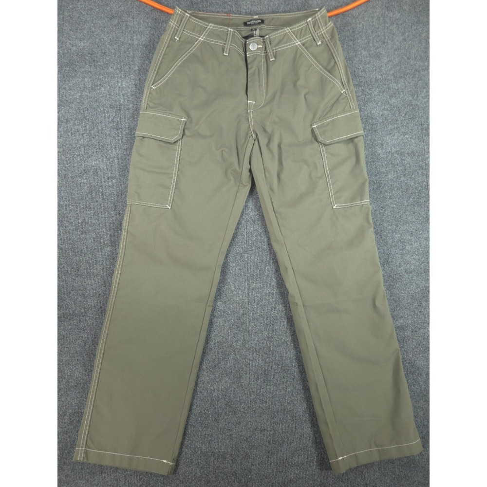 True Religion Mens Cargo SN Pant HS Outline Olive Green Kalamata 30 (Fit 32x32)